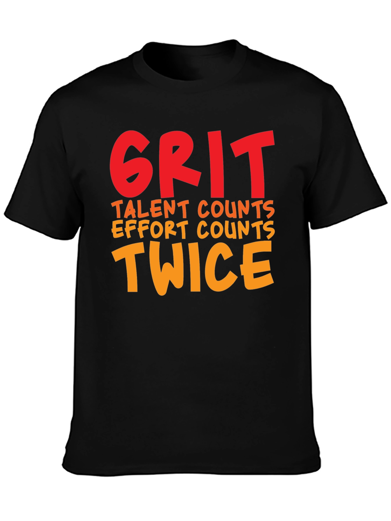 Grit Twice Counts Crew Neck T-Shirt