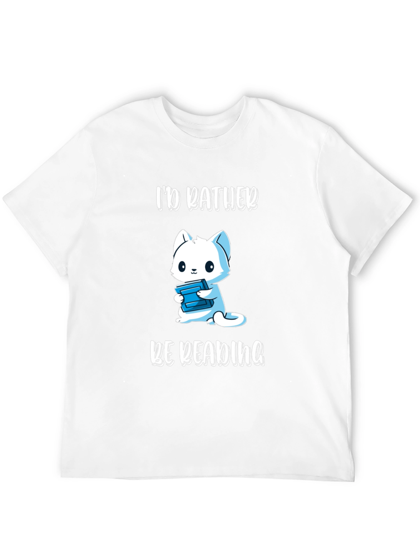 Id Rather Be Reading - Cat T-Shirt