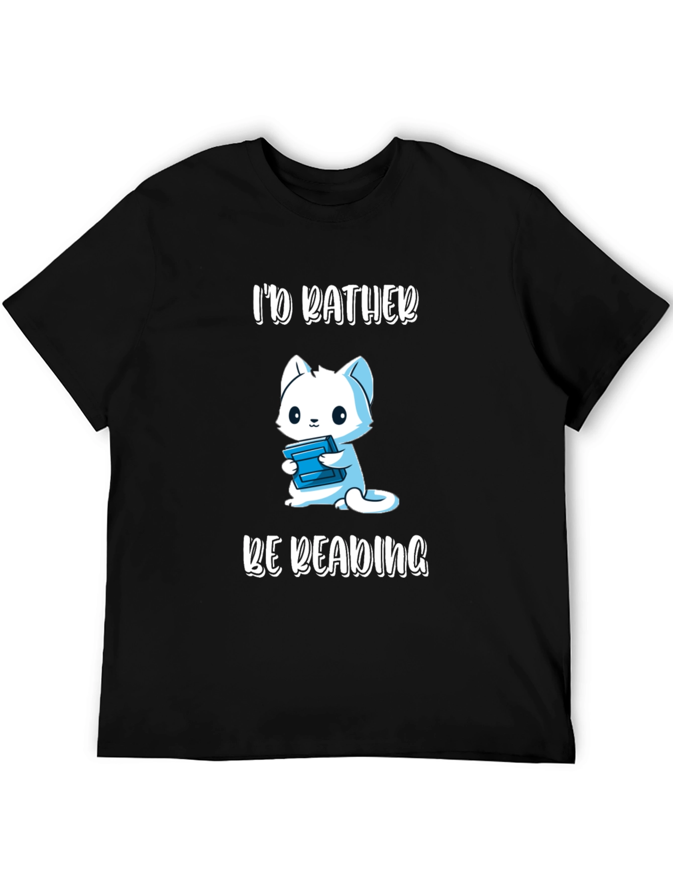 Id Rather Be Reading - Cat T-Shirt