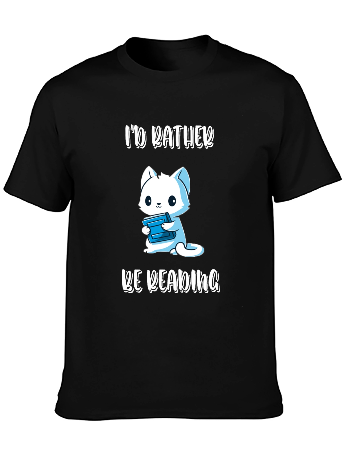 Id Rather Be Reading - Cat T-Shirt