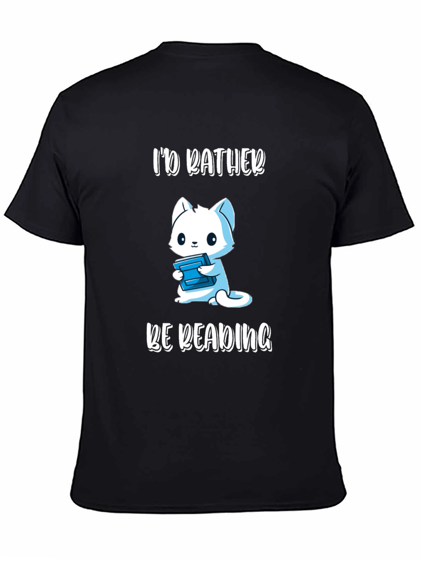 Id Rather Be Reading - Cat T-Shirt