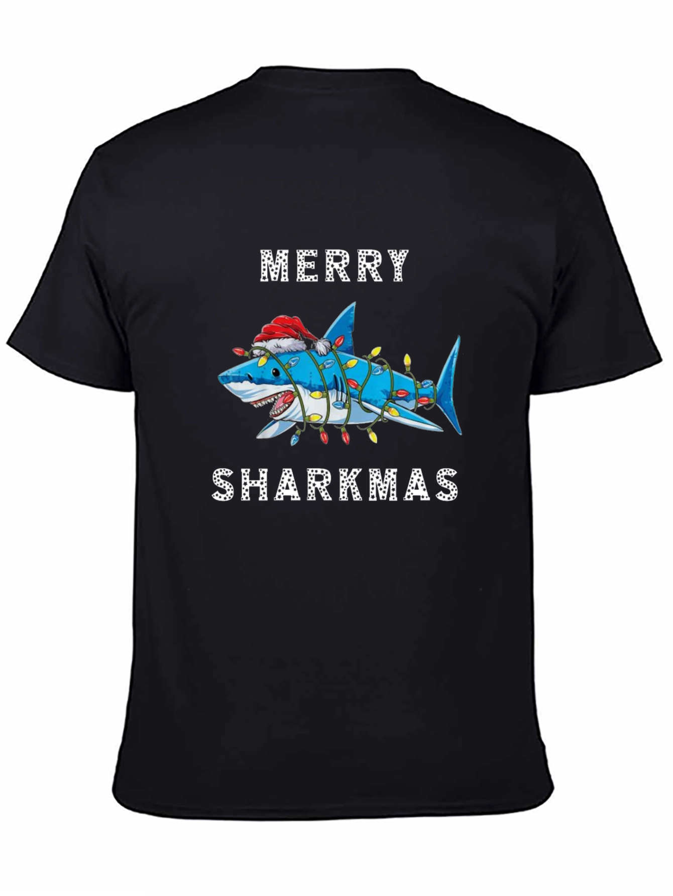 Merry Sharkmas Graphic T-Shirt - Holiday Shark Tee