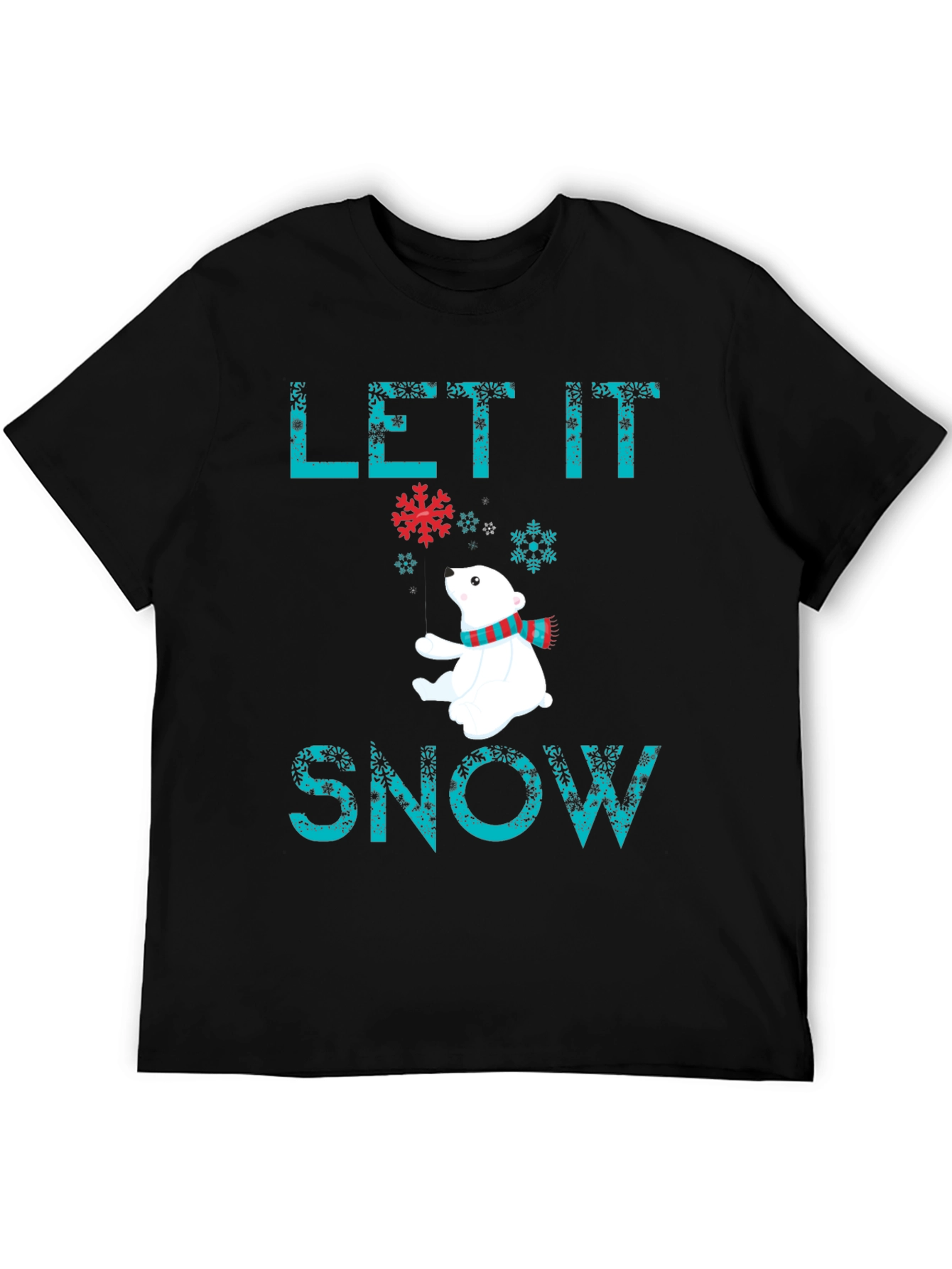 Let It Snow Polar Bear Graphic Tee