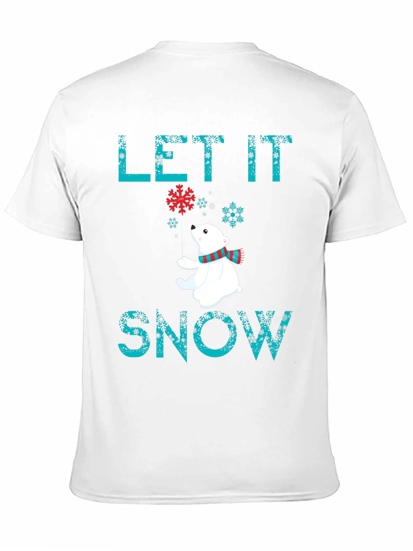 Let It Snow Polar Bear Graphic Tee
