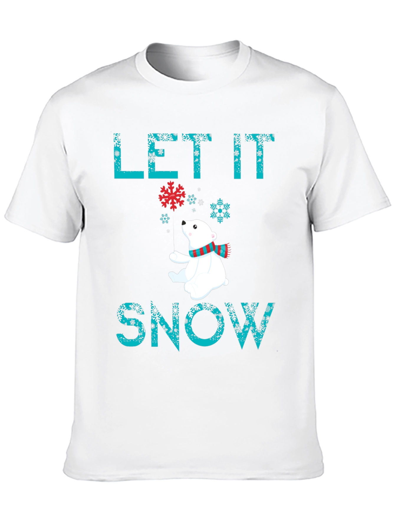 Let It Snow Polar Bear Graphic Tee
