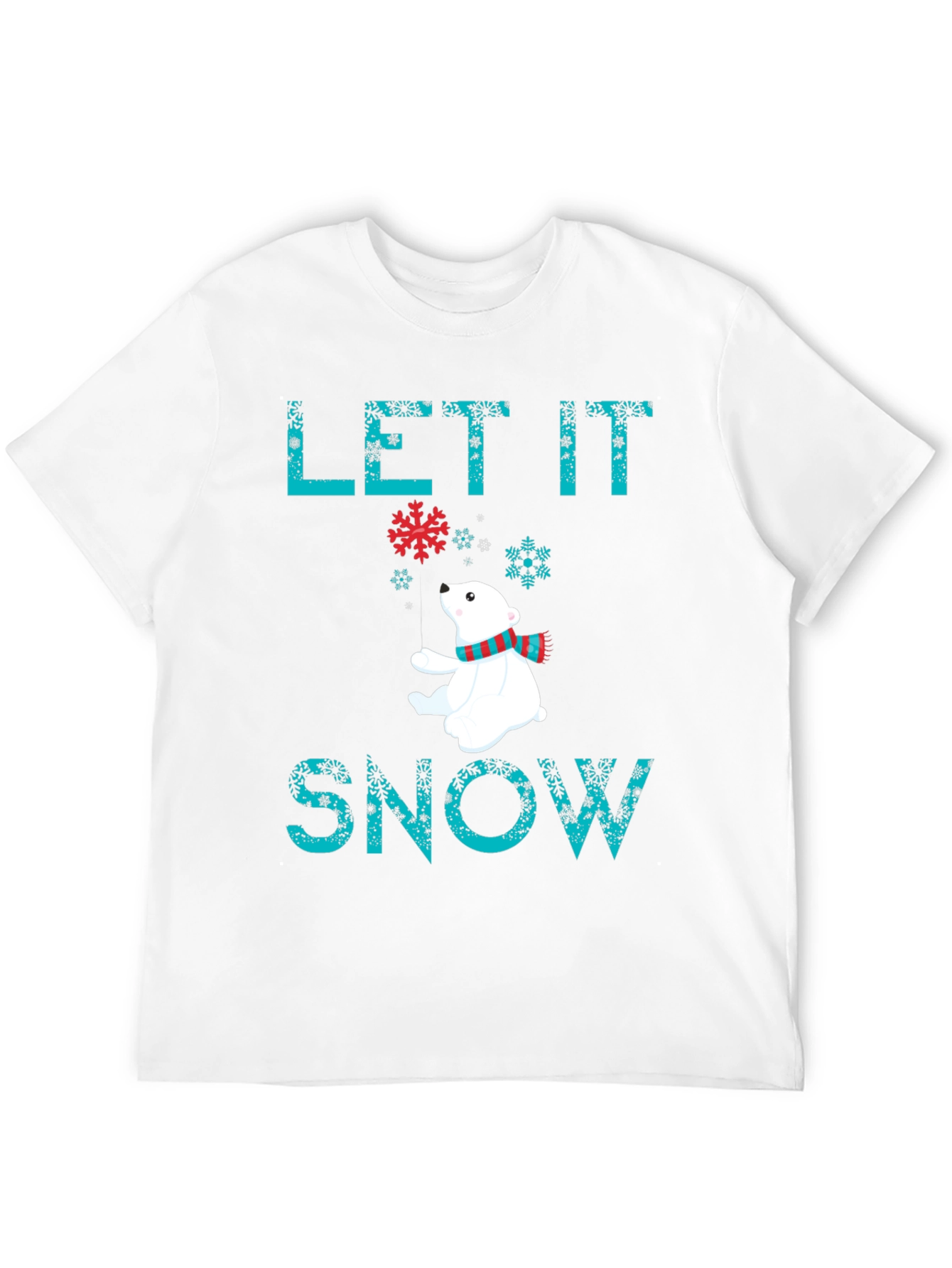 Let It Snow Polar Bear Graphic Tee
