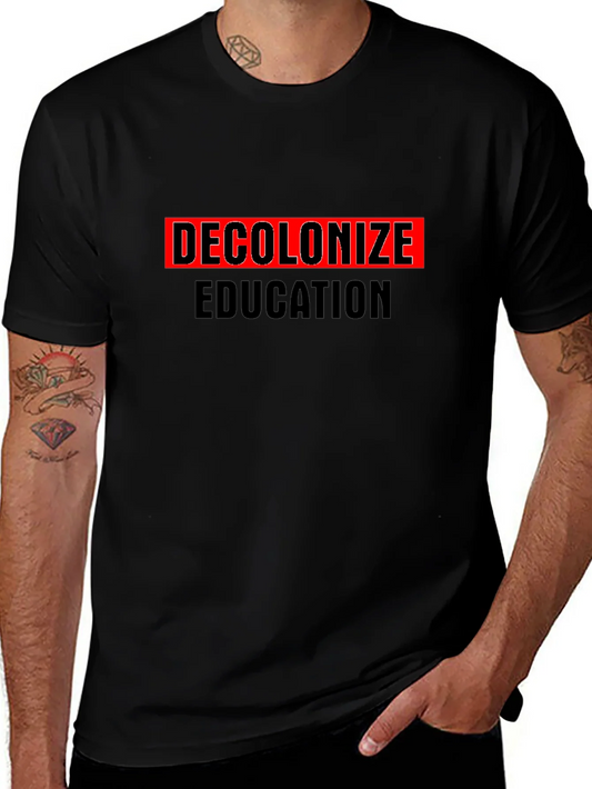 Decolonize Education Graphic Tee - Black