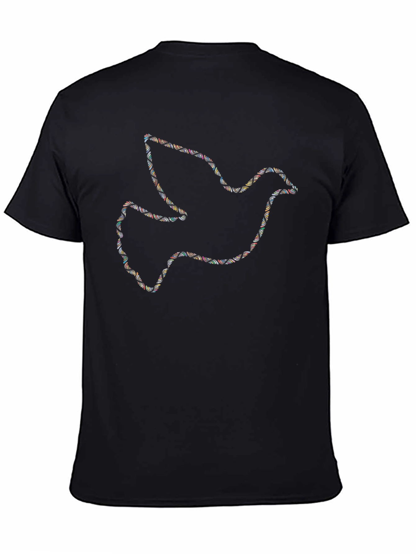 Peace Dove Graphic Black T-Shirt
