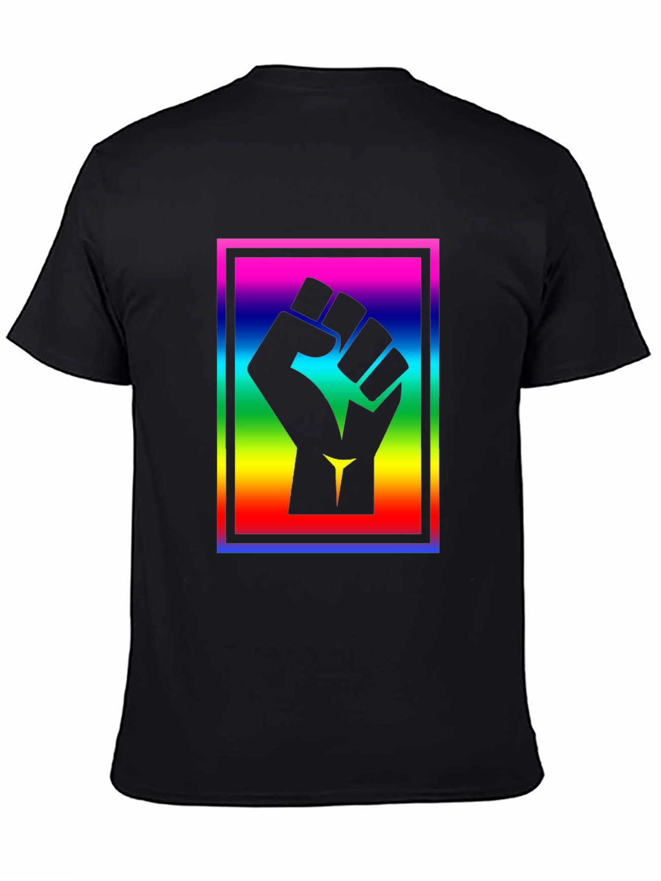 Raised Fist Graphic Tee - Equality Rainbow