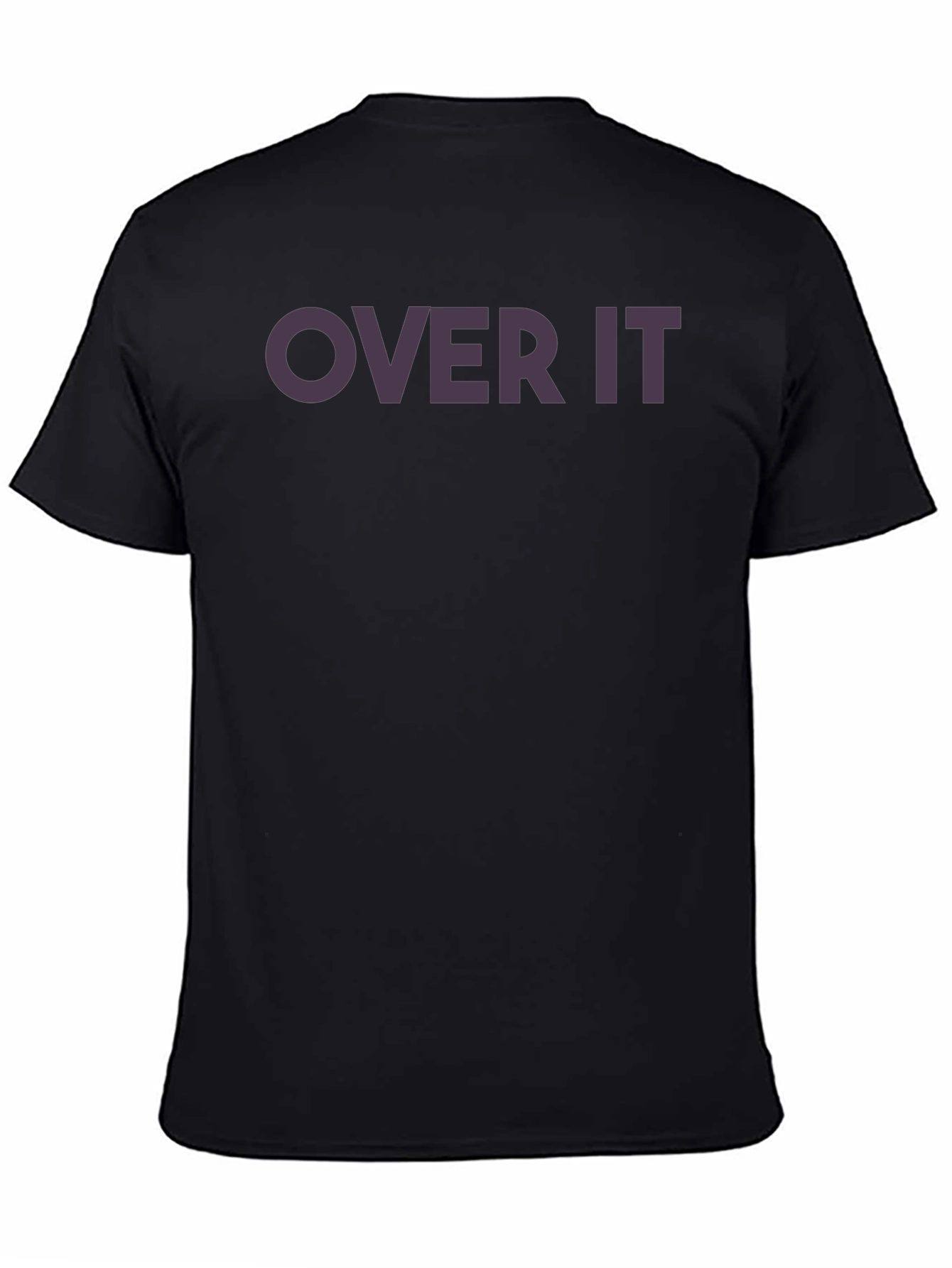 Over It Black Graphic Tee - Casual Style