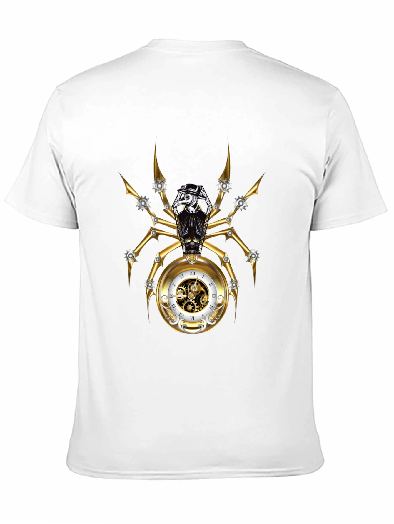 Steampunk Spider Clockwork Graphic T-Shirt