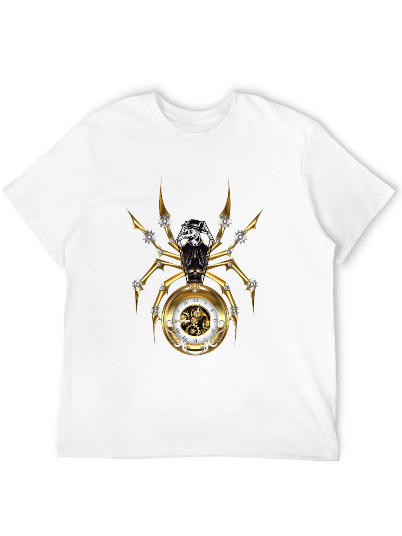 Steampunk Spider Clockwork Graphic T-Shirt