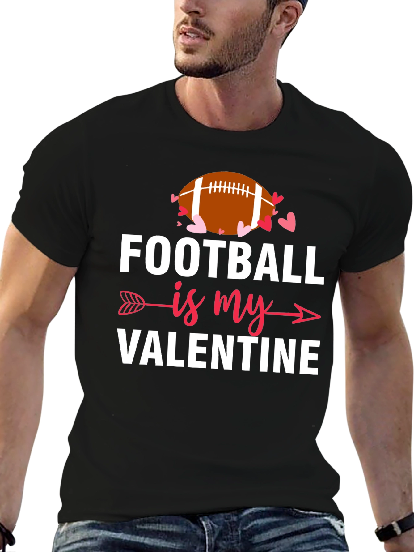 Football Is My Valentine T-Shirt - Unisex