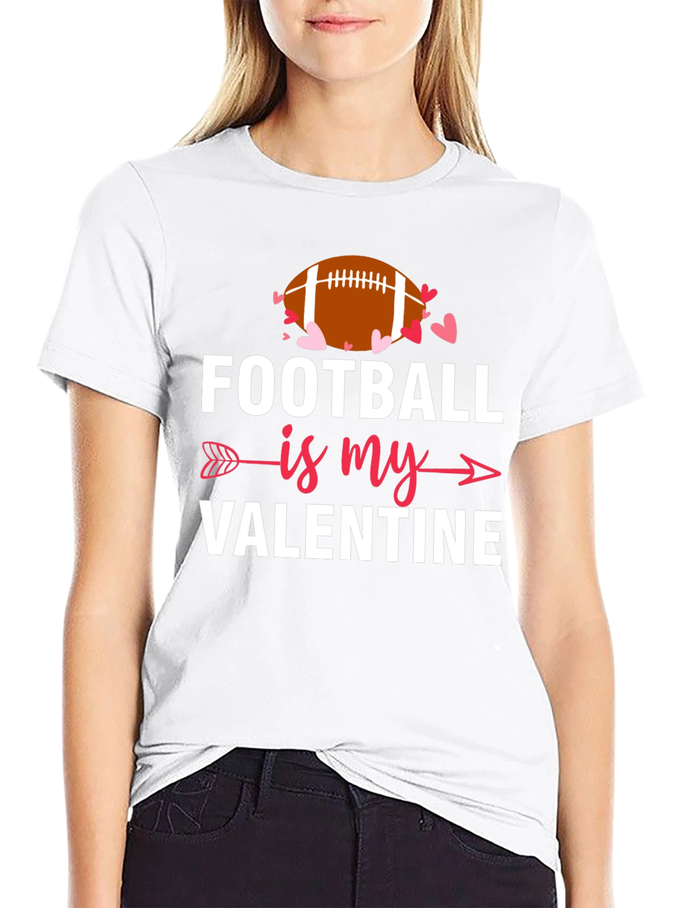 Football Is My Valentine T-Shirt - Unisex