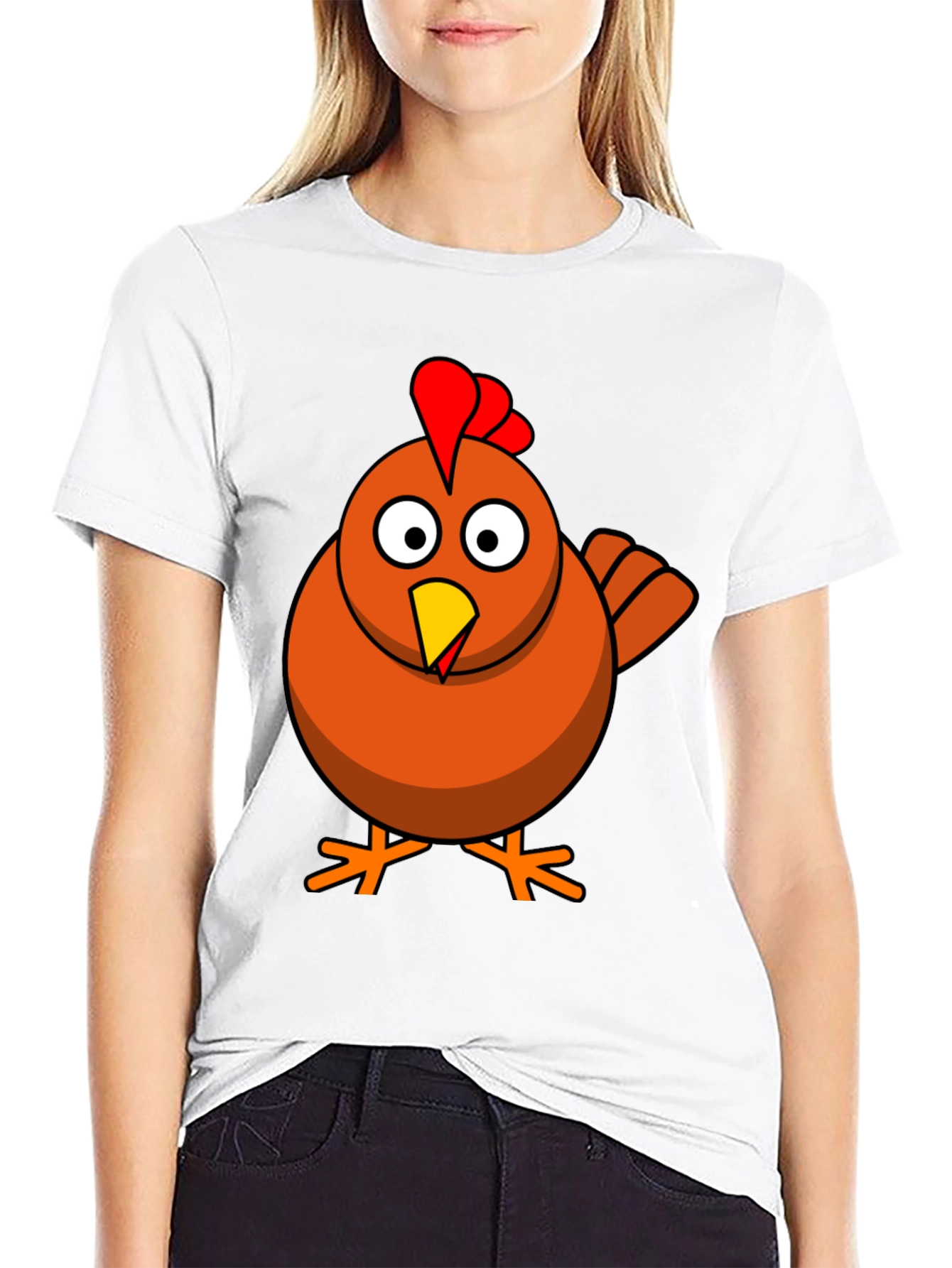 Funny Chicken Graphic T-Shirt