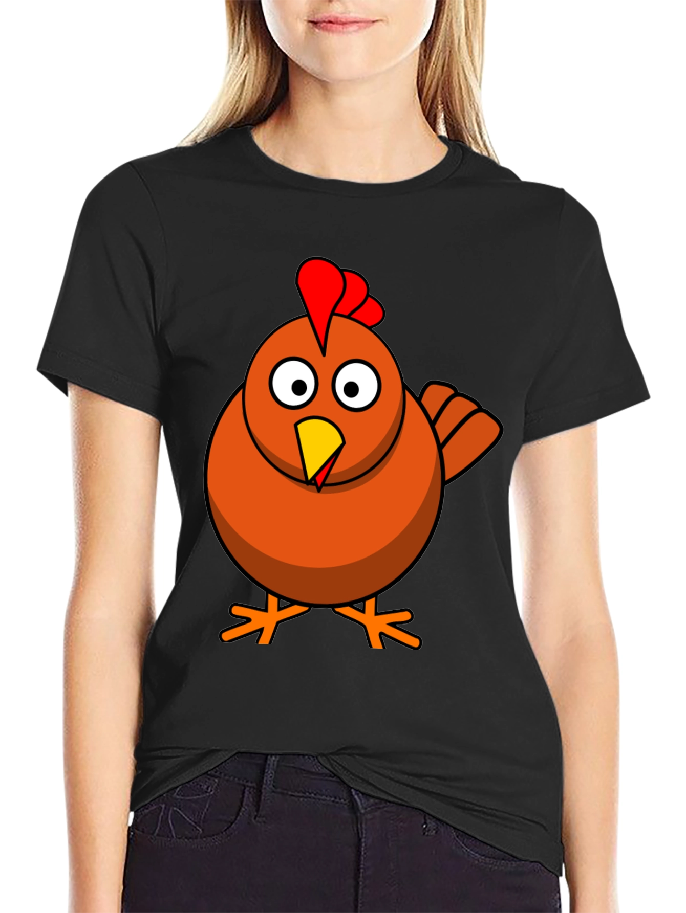 Funny Chicken Graphic T-Shirt