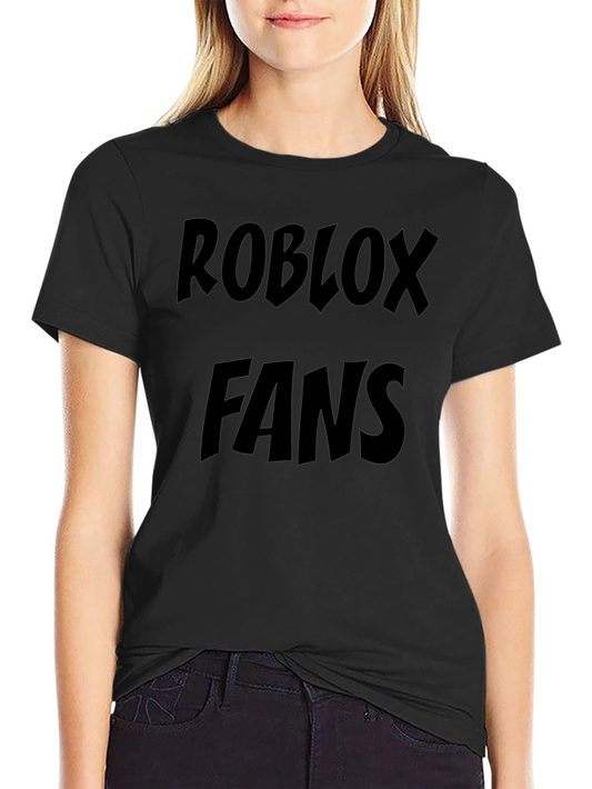 Roblox Fans Graphic T-Shirt - Black Cotton Tee