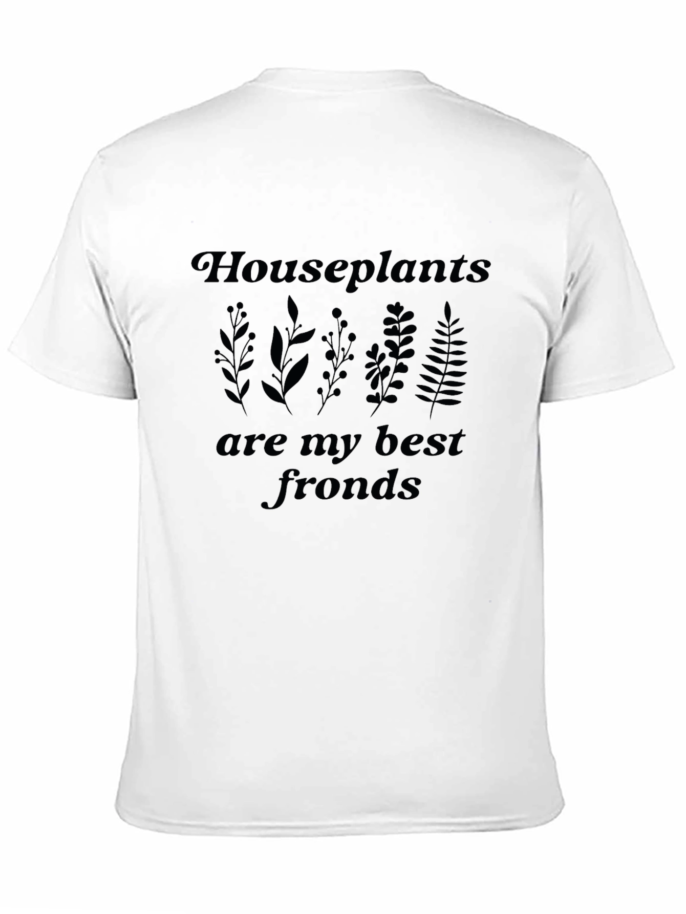 Houseplants Best Fronds Black Graphic Tee