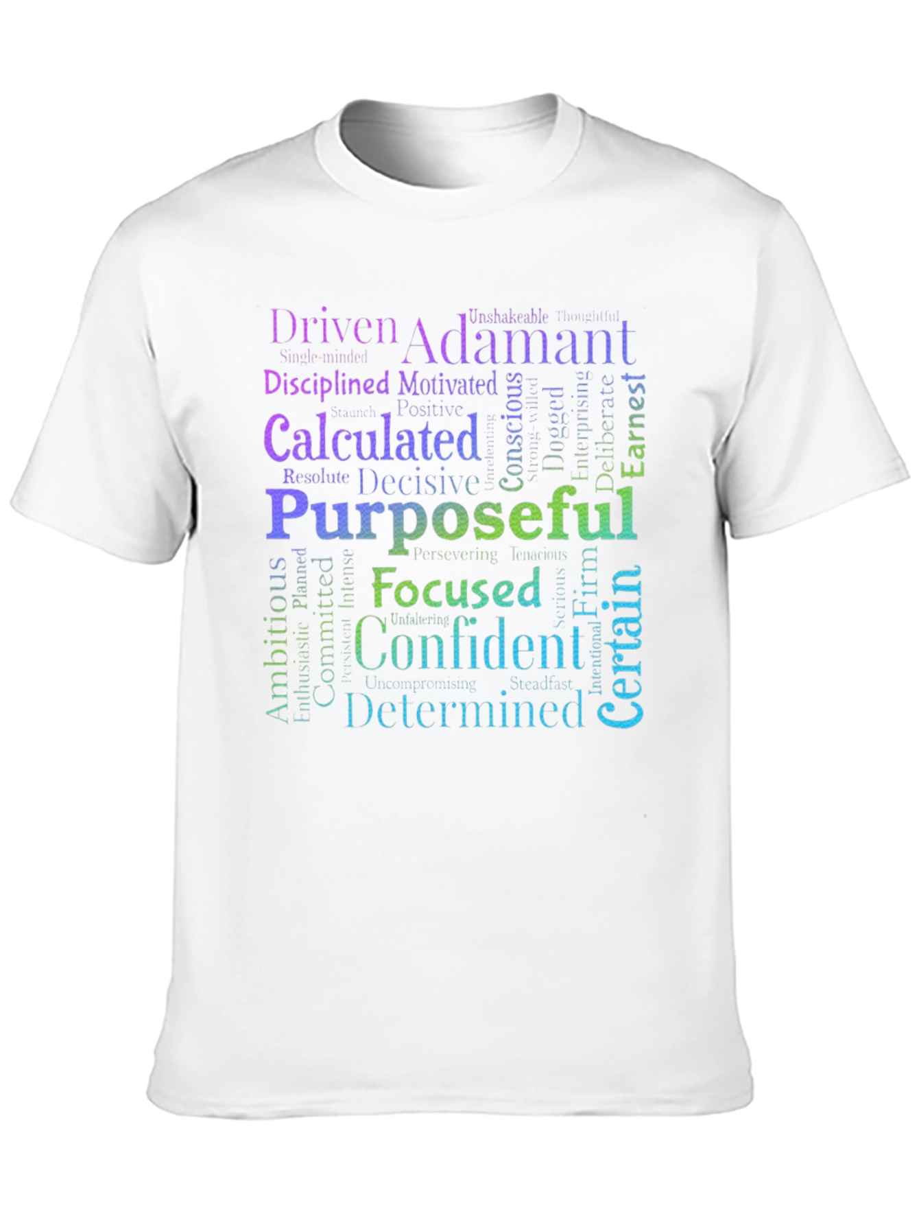 Driven Determined Confident Word Art T-Shirt