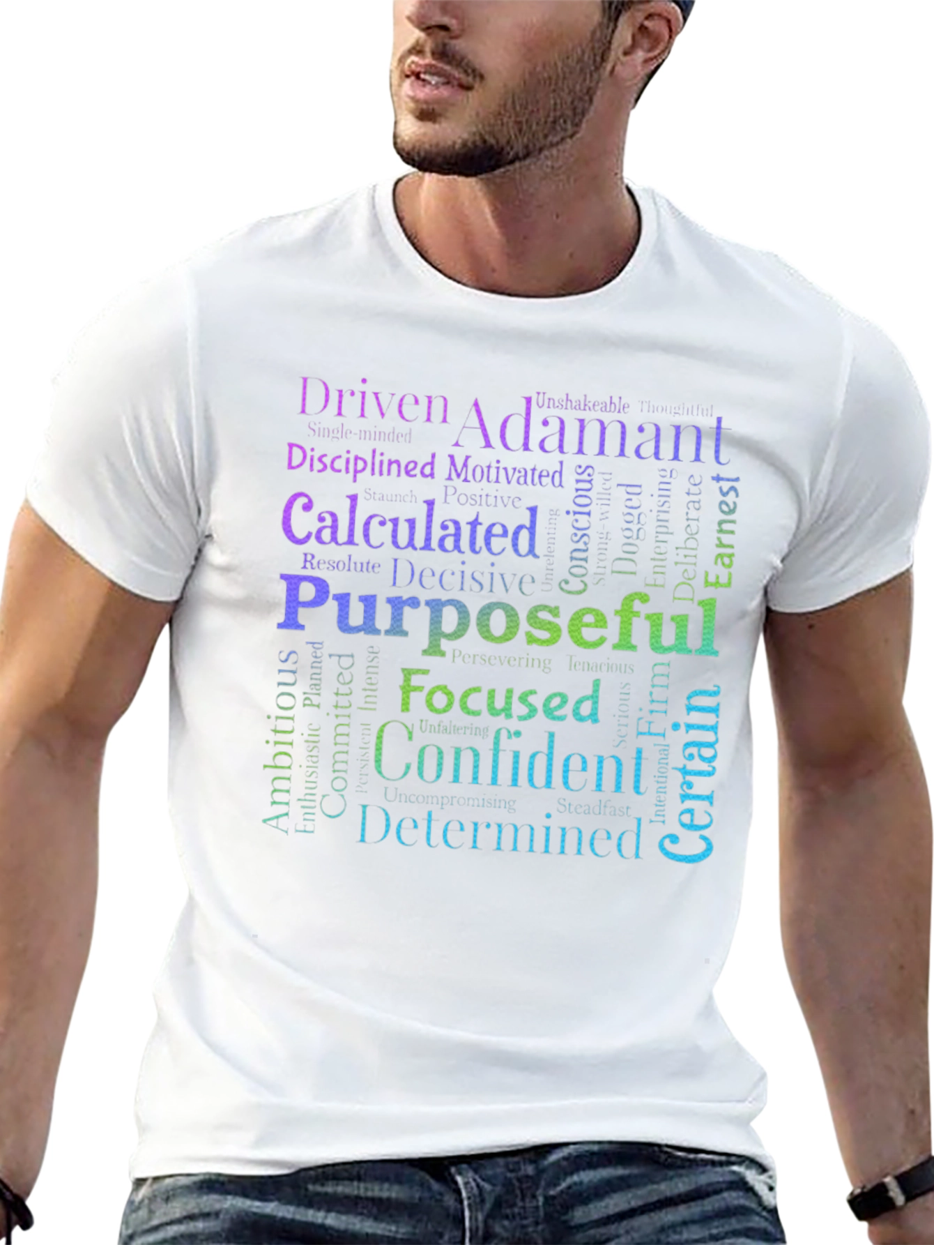 Driven Determined Confident Word Art T-Shirt