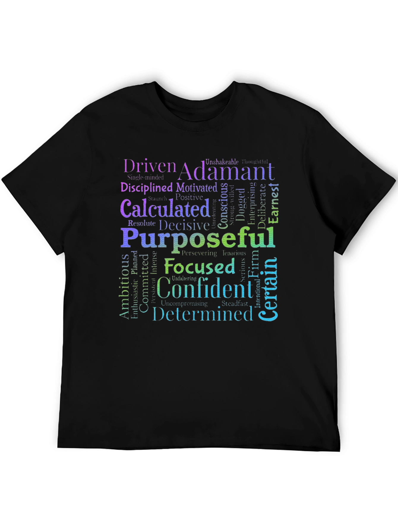 Driven Determined Confident Word Art T-Shirt
