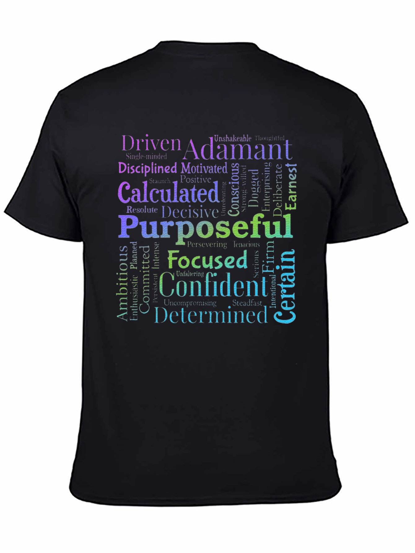 Driven Determined Confident Word Art T-Shirt