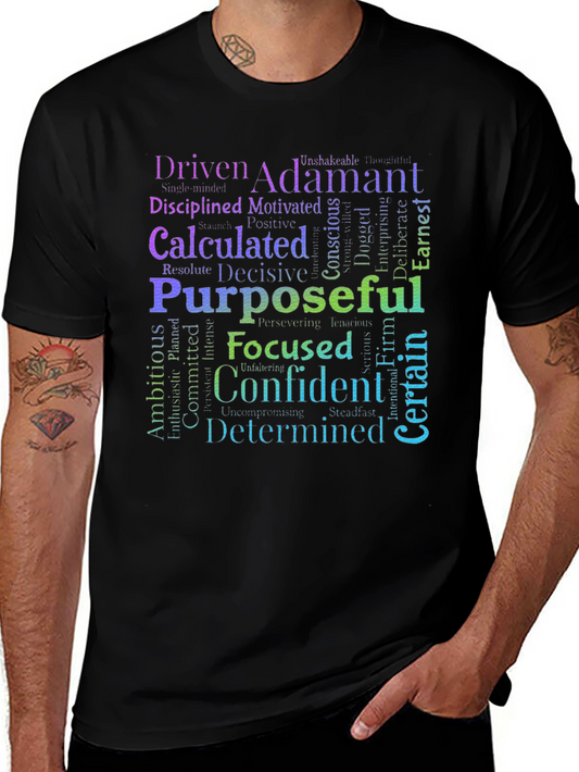 Driven Determined Confident Word Art T-Shirt