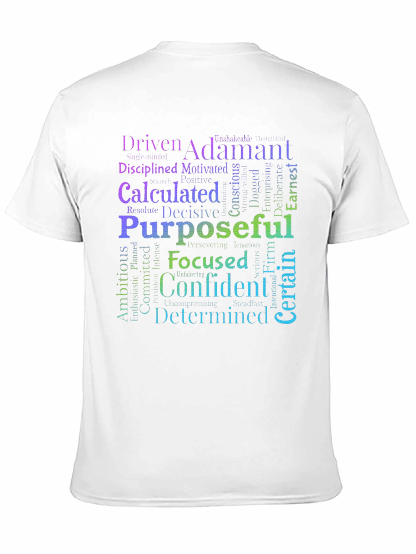 Driven Determined Confident Word Art T-Shirt