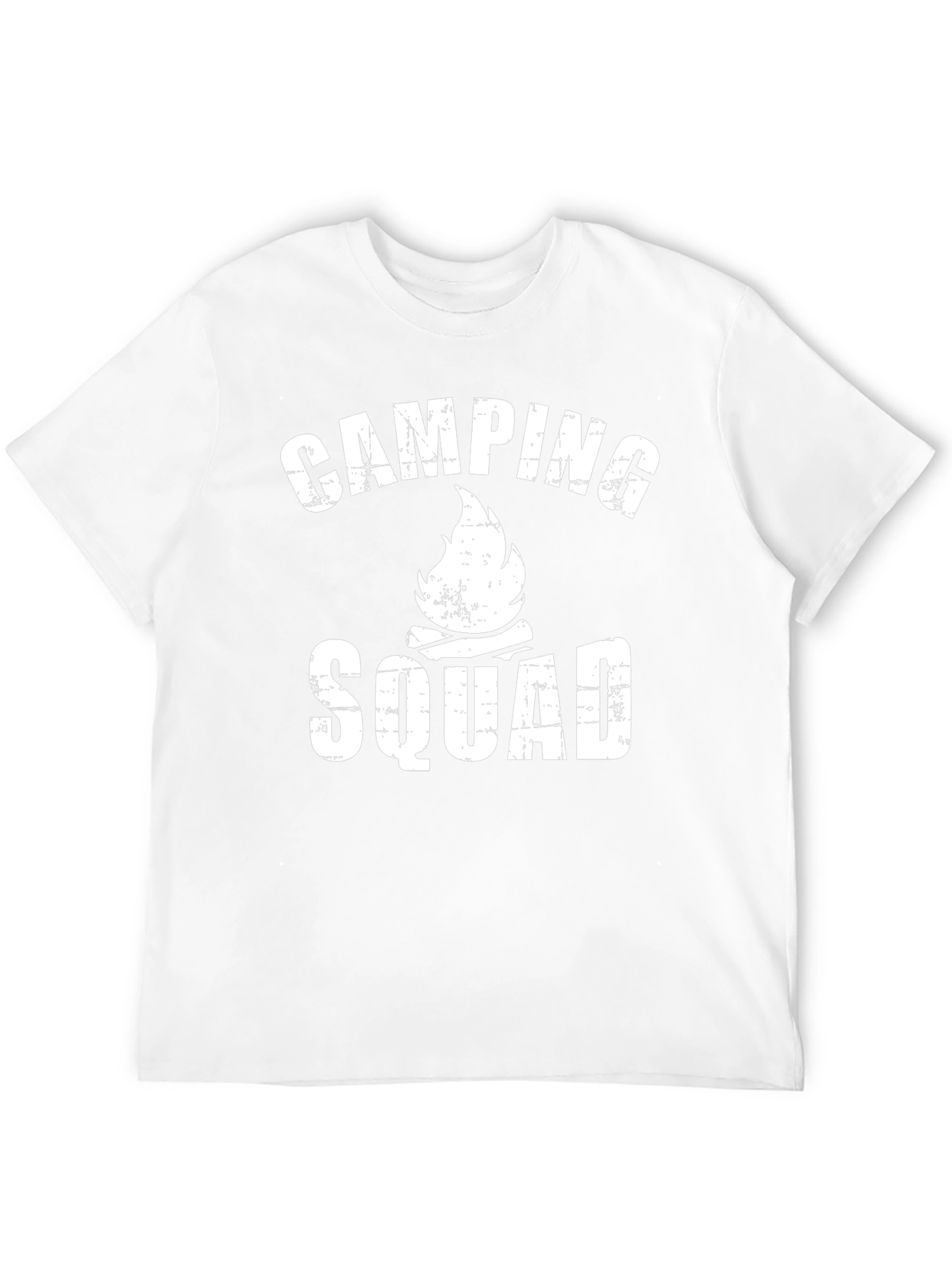Camping Squad Graphic Tee - Black Cotton