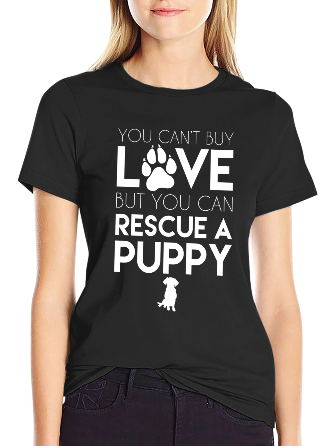 Rescue Puppy T-Shirt - You Cant Buy Love