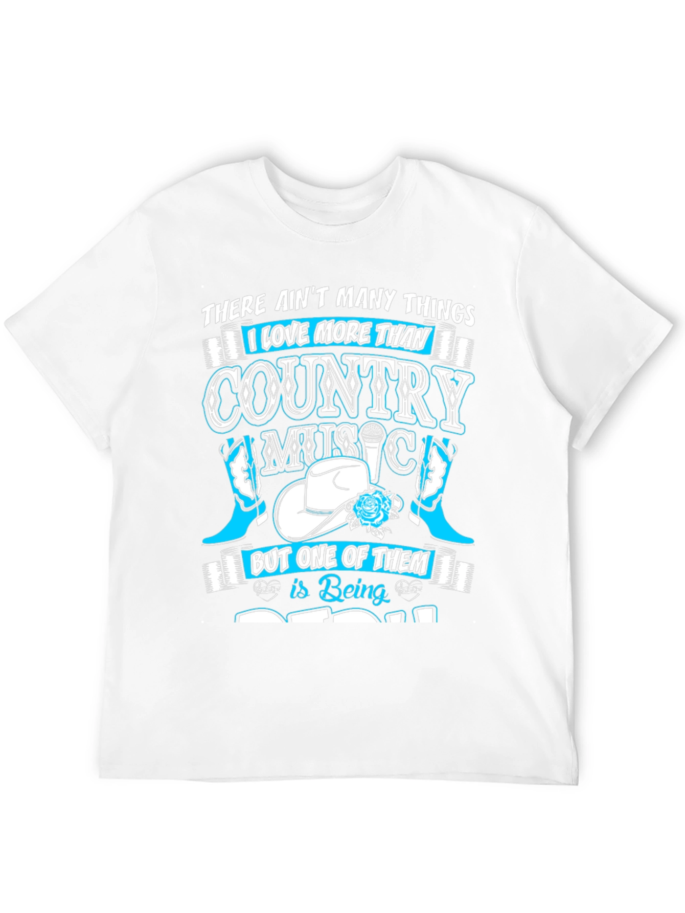 Country Music & Dad Graphic T-Shirt