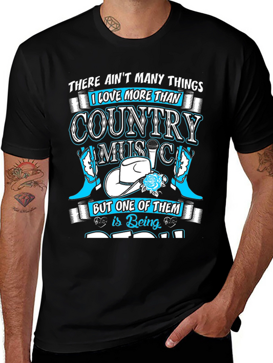 Country Music & Dad Graphic T-Shirt