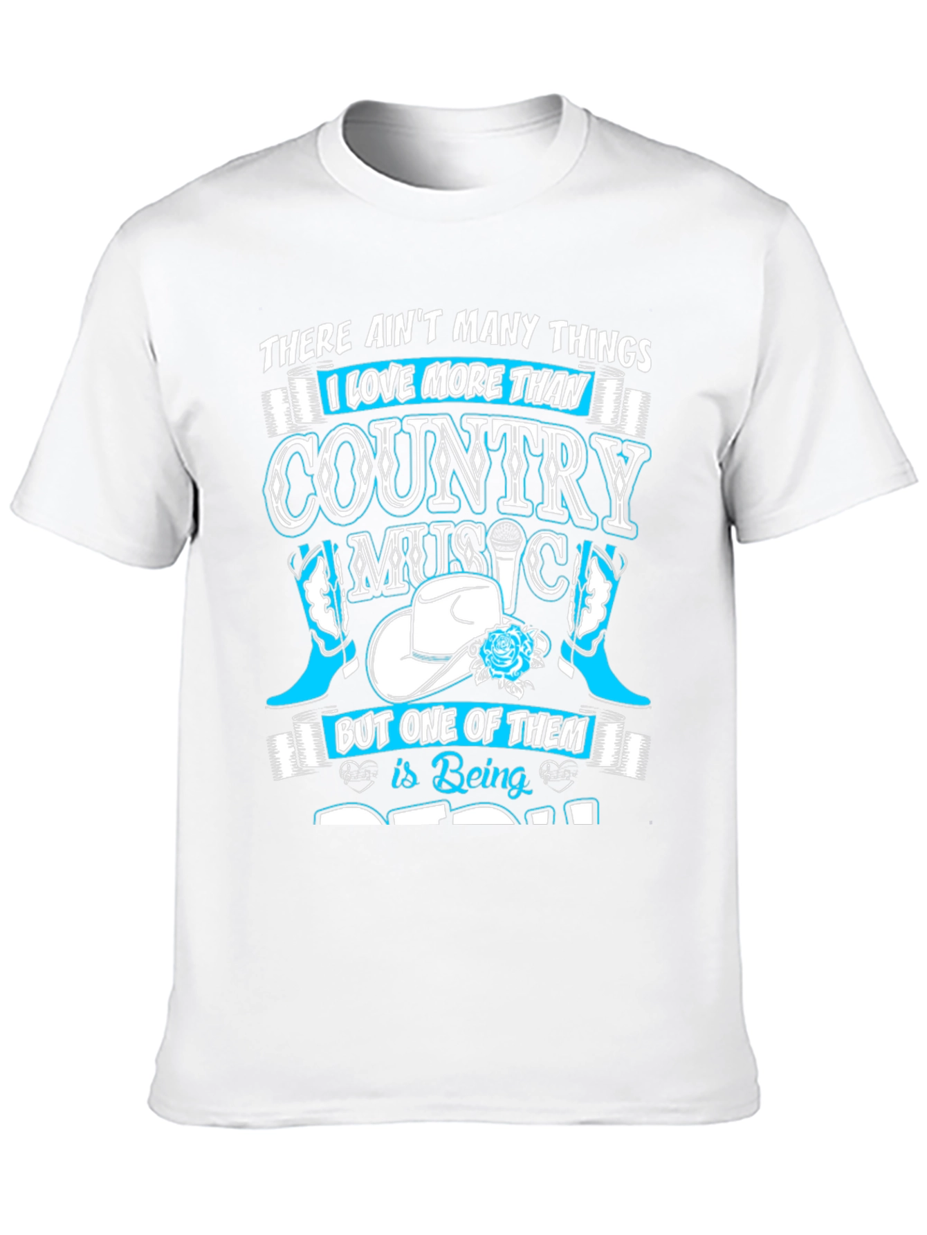 Country Music & Dad Graphic T-Shirt