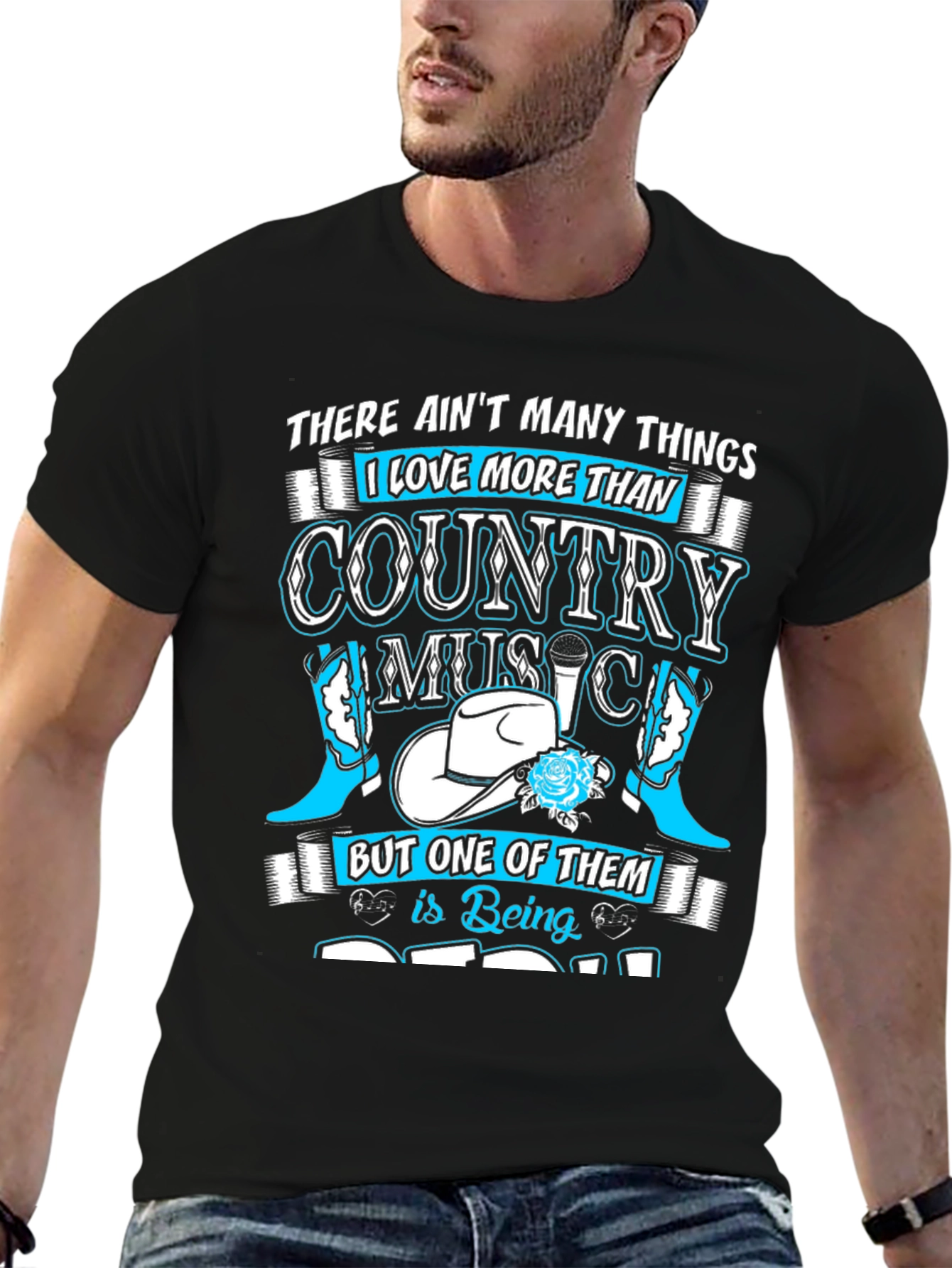 Country Music & Dad Graphic T-Shirt