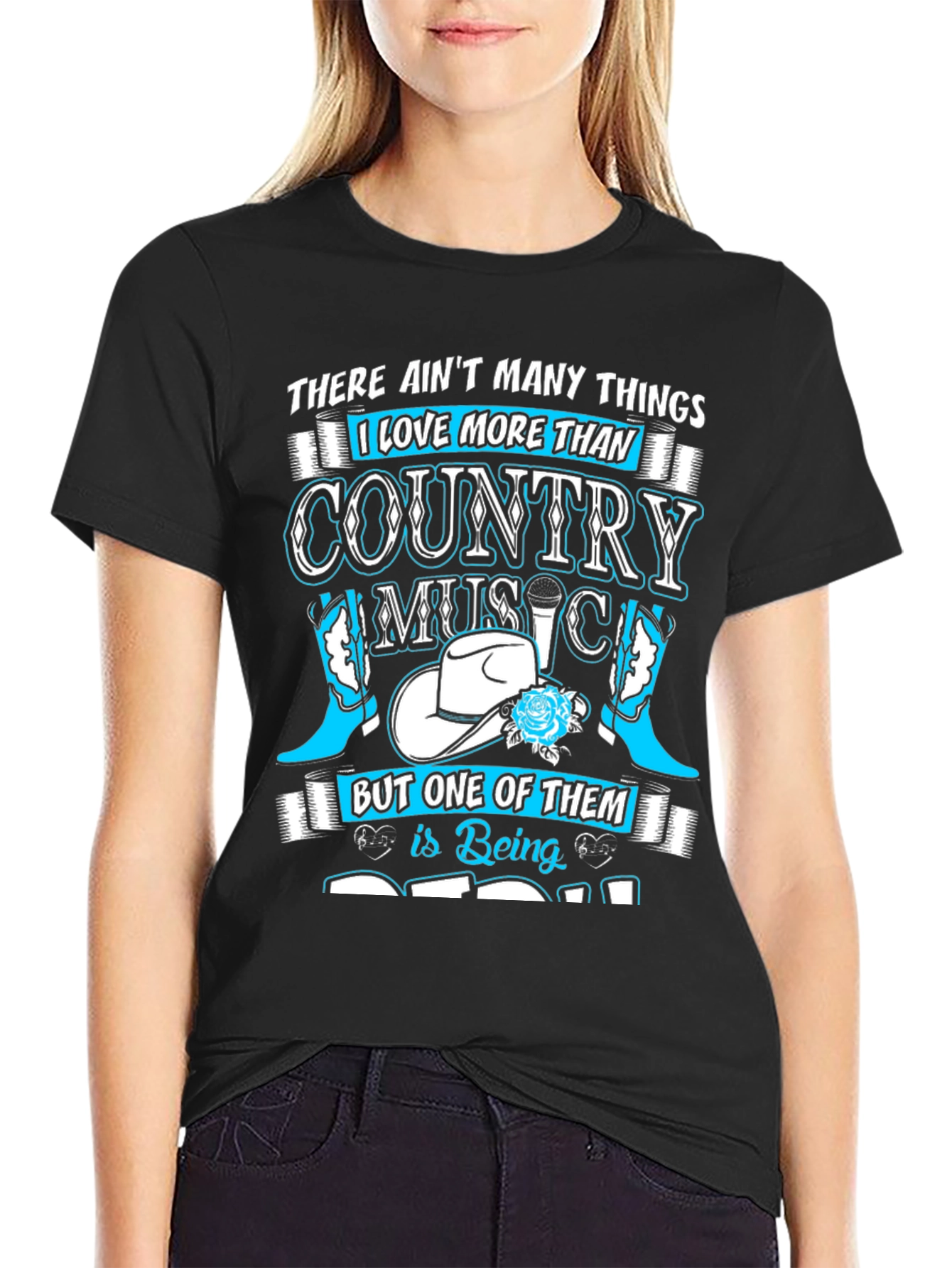 Country Music & Dad Graphic T-Shirt