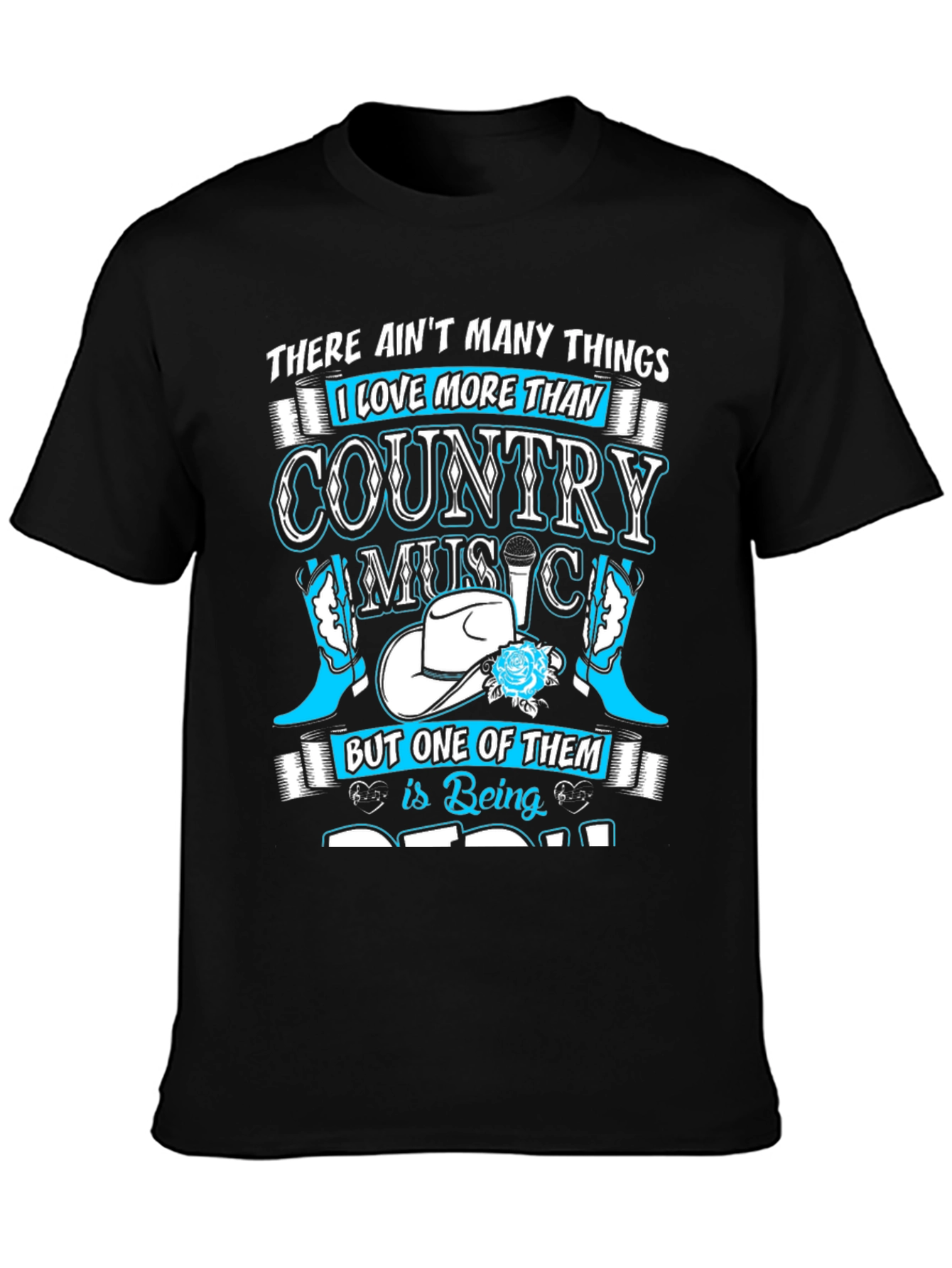 Country Music & Dad Graphic T-Shirt