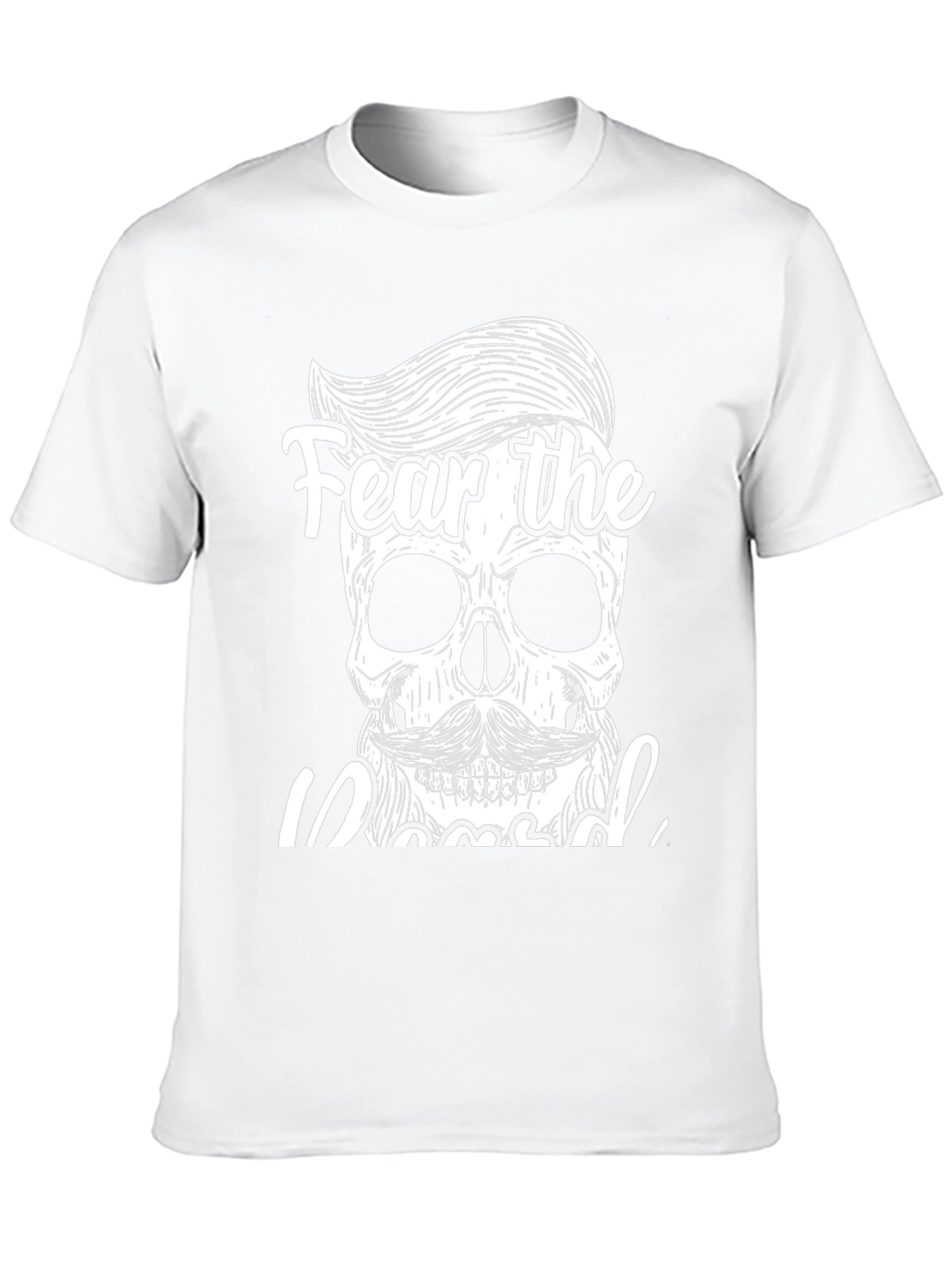 Fear the Bearded Skull Graphic T-Shirt