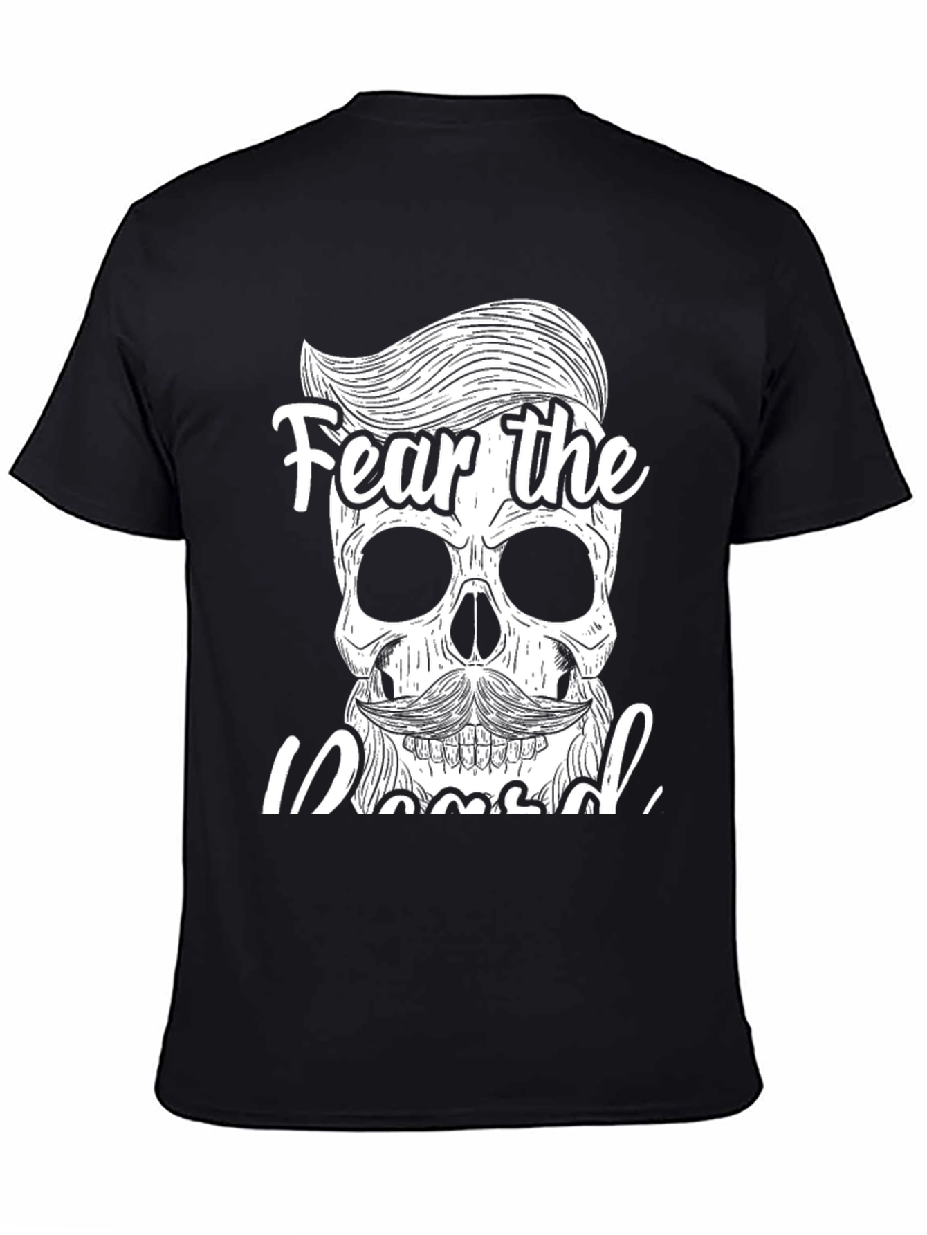 Fear the Bearded Skull Graphic T-Shirt