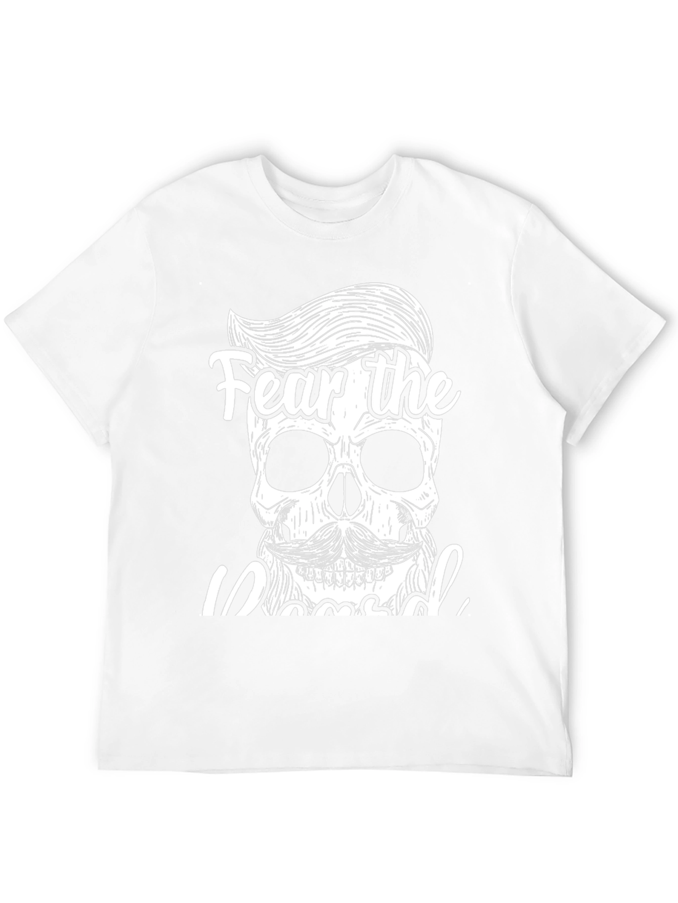 Fear the Bearded Skull Graphic T-Shirt