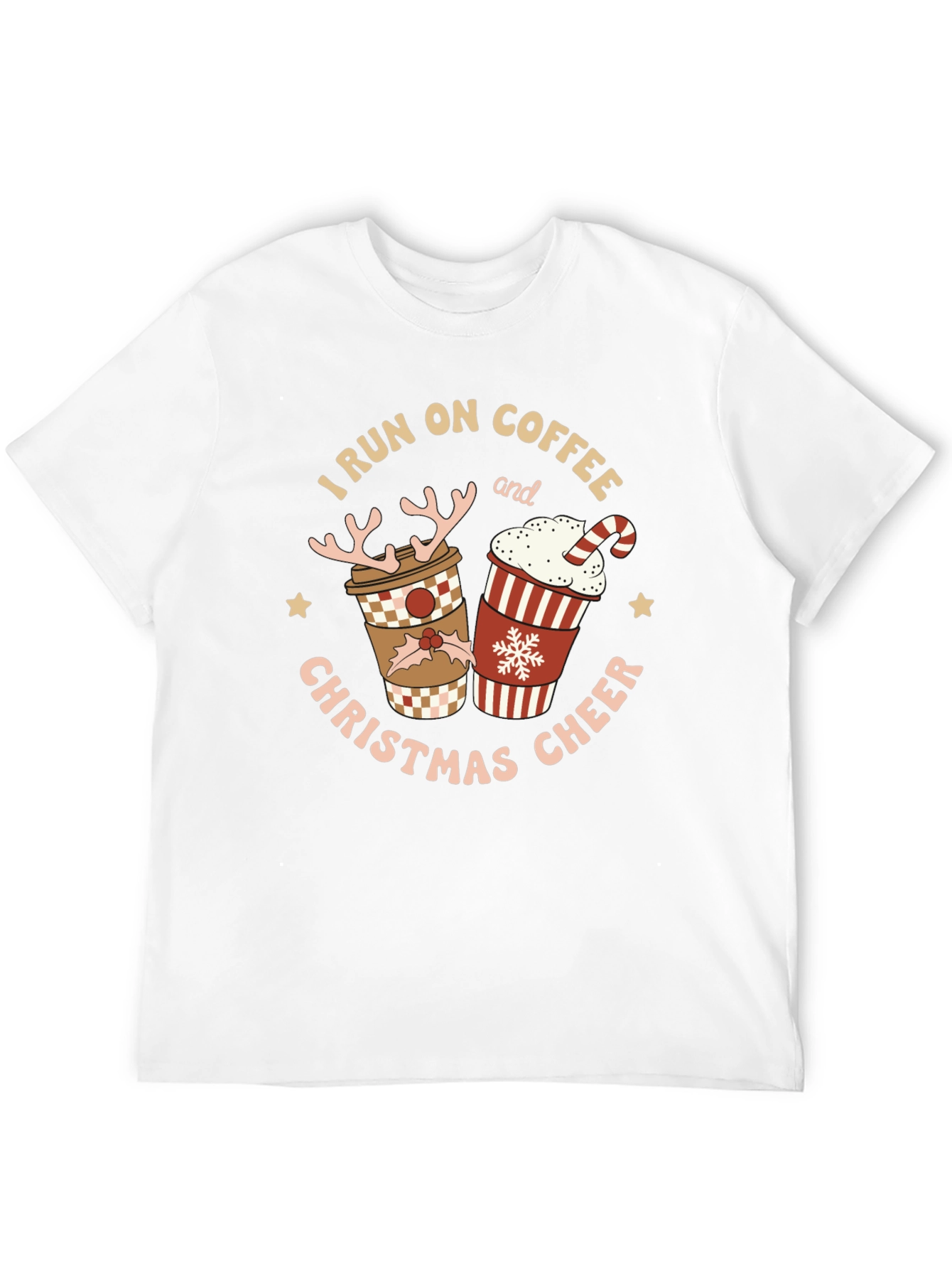 I Run on Coffee & Christmas Cheer T-Shirt