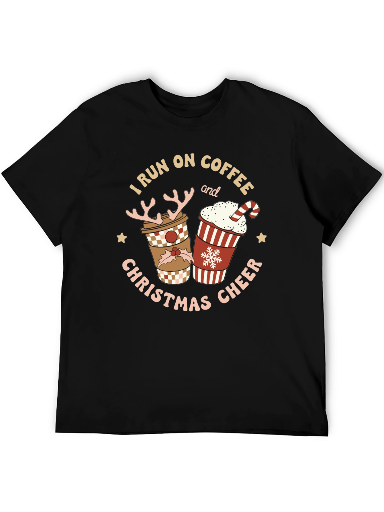 I Run on Coffee & Christmas Cheer T-Shirt