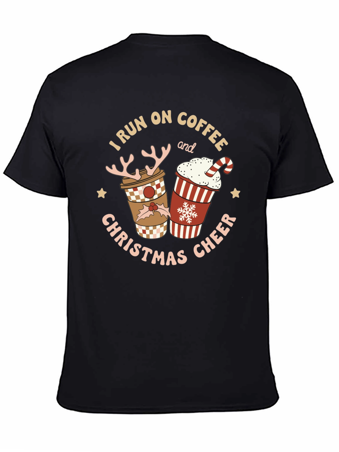 I Run on Coffee & Christmas Cheer T-Shirt