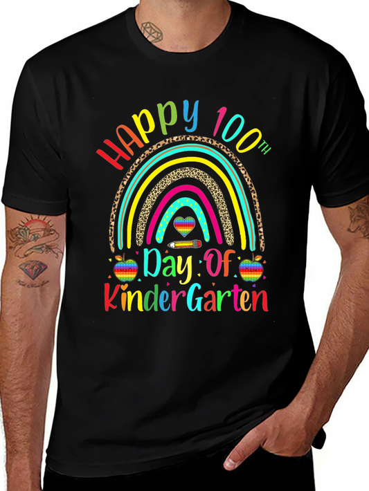 Happy 100th Day of Kindergarten Rainbow T-Shirt
