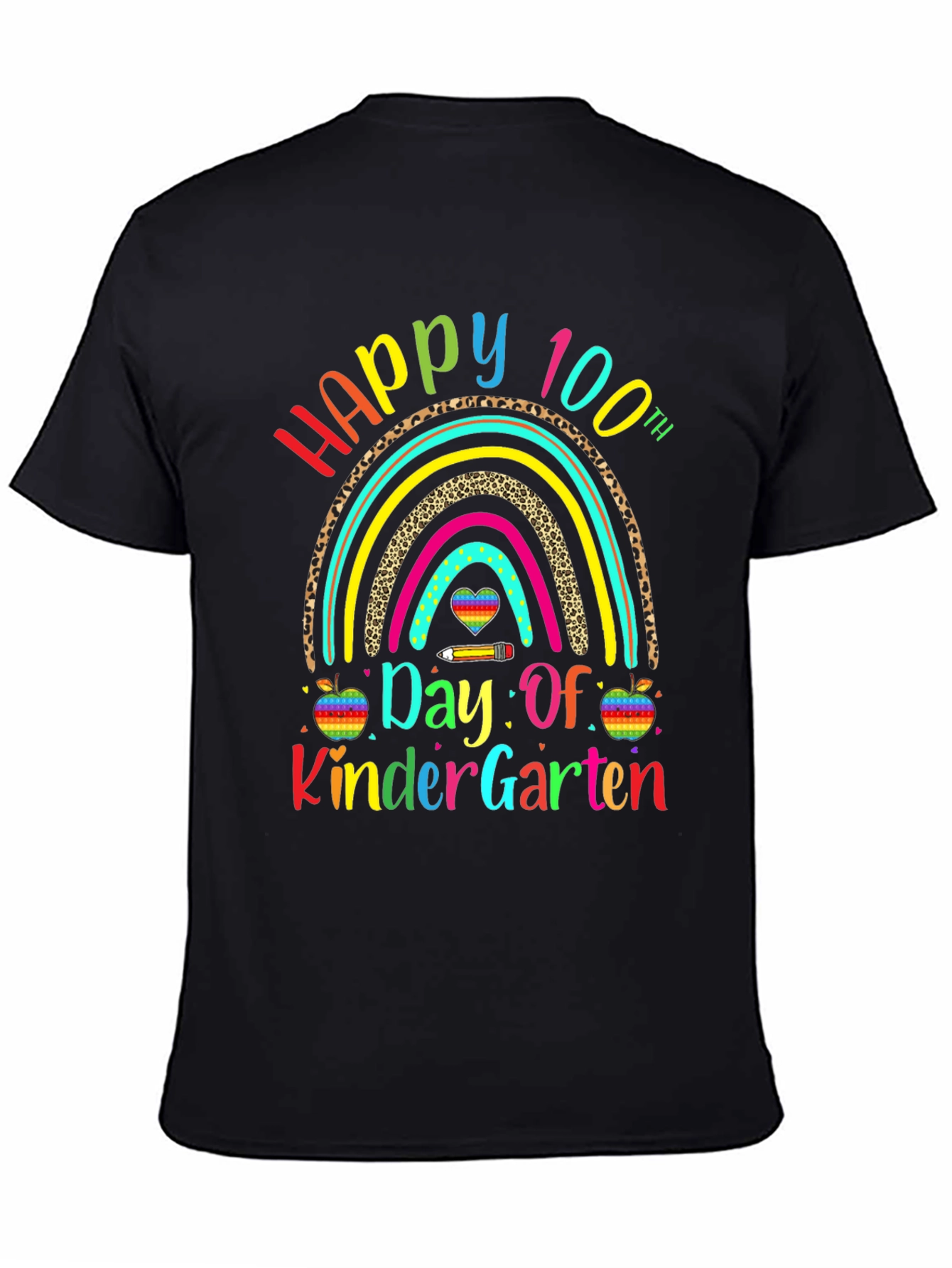 Happy 100th Day of Kindergarten Rainbow T-Shirt