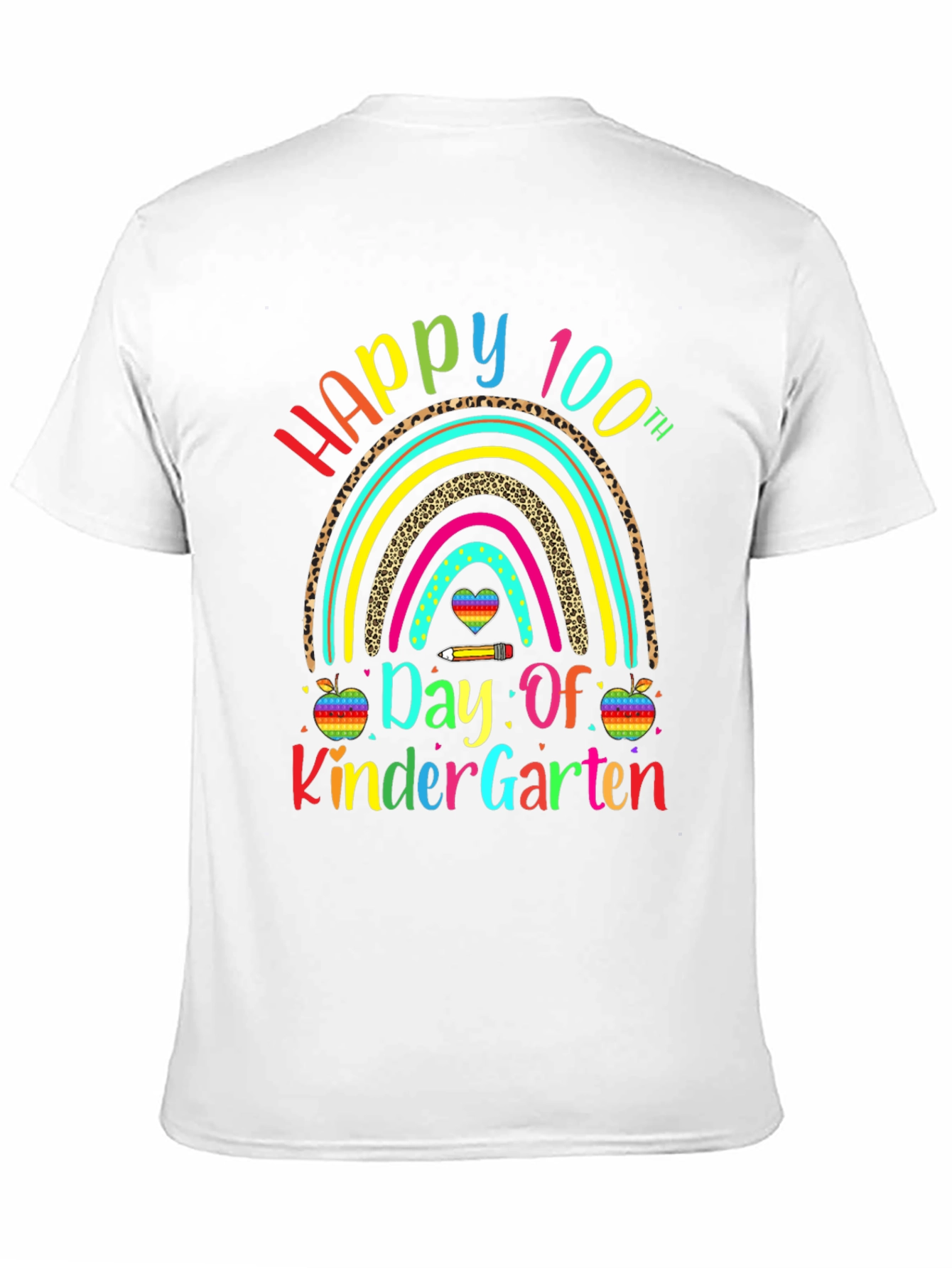 Happy 100th Day of Kindergarten Rainbow T-Shirt