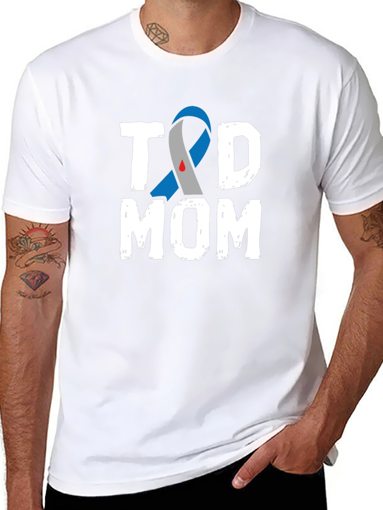 T1D Mom Awareness T-Shirt - Black