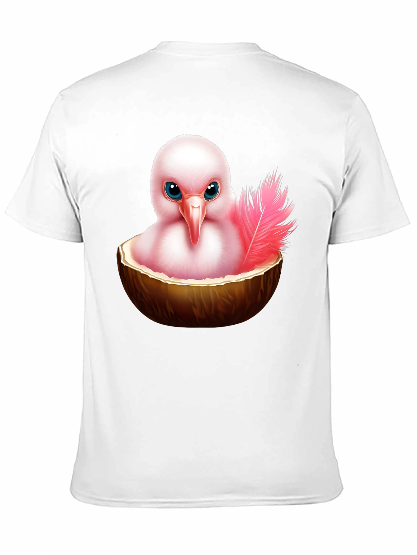 Humorous Bird in Coconut T-Shirt