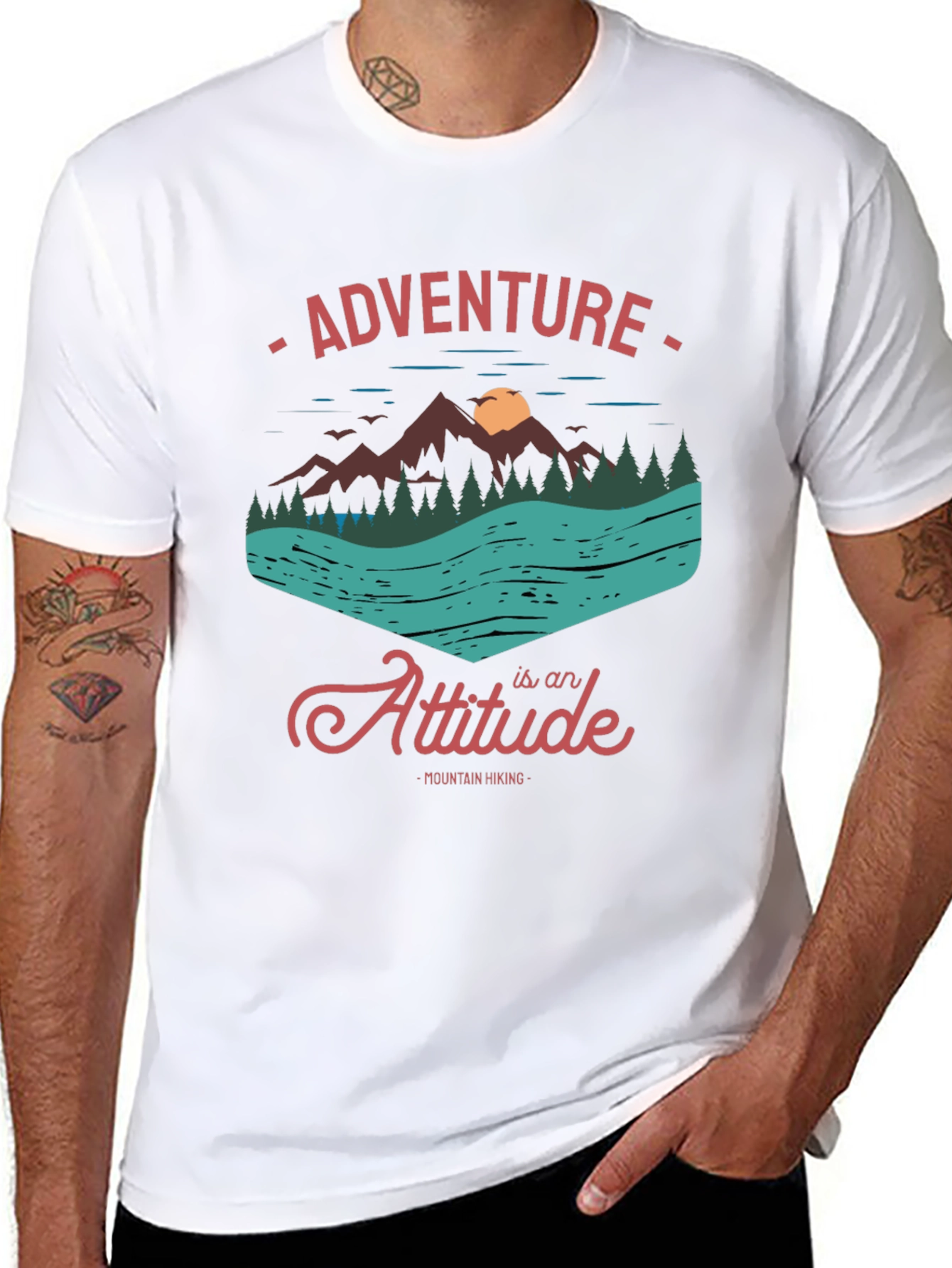 Adventure Attitude Mountain Hiking T-Shirt