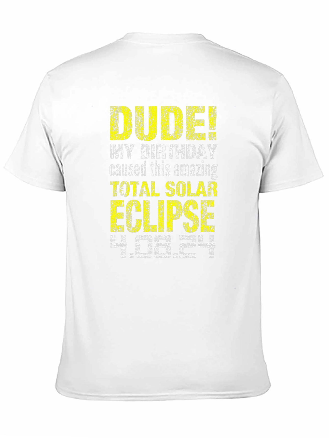 Total Solar Eclipse Birthday Tee - April 8th 2024