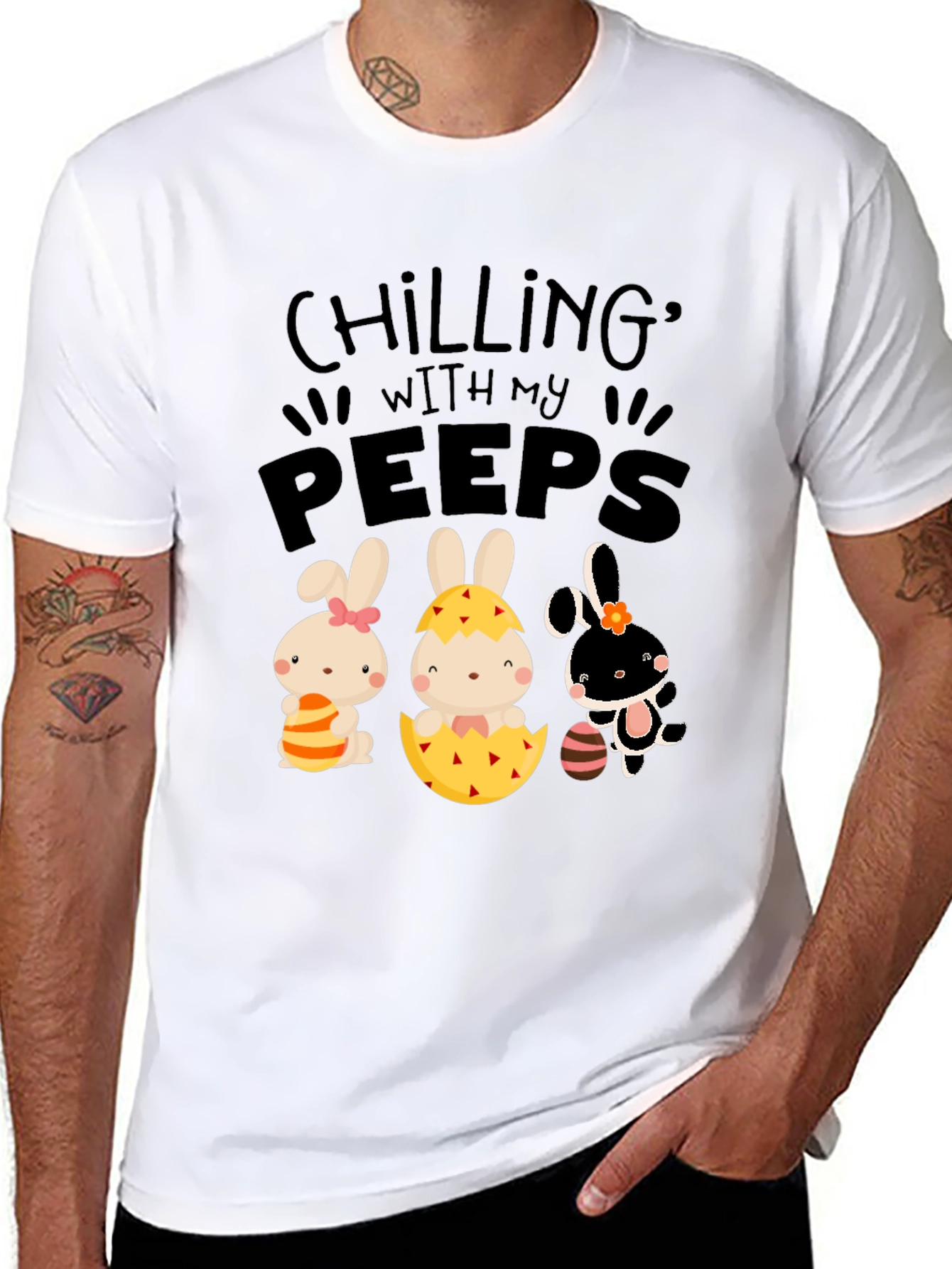 Chilling With My Peeps Easter T-Shirt
